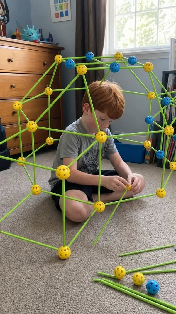 Build It Criativae - Montessori-Konstruktionsset für Hütten und Höhlen