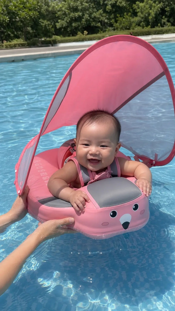 SunFloat Criativae - Babyschwimmring mit Sonnendach