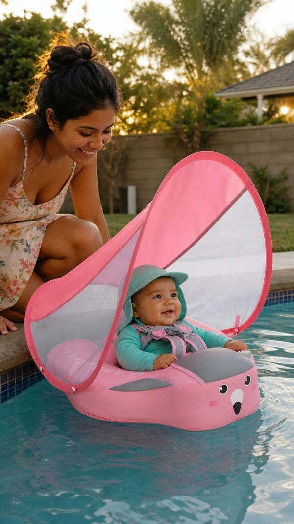 SunFloat Criativae - Babyschwimmring mit Sonnendach