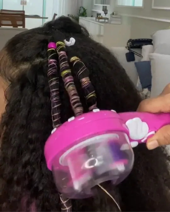 Flechtfee Criativae - Haarstyler für bunte Fadensträhnen