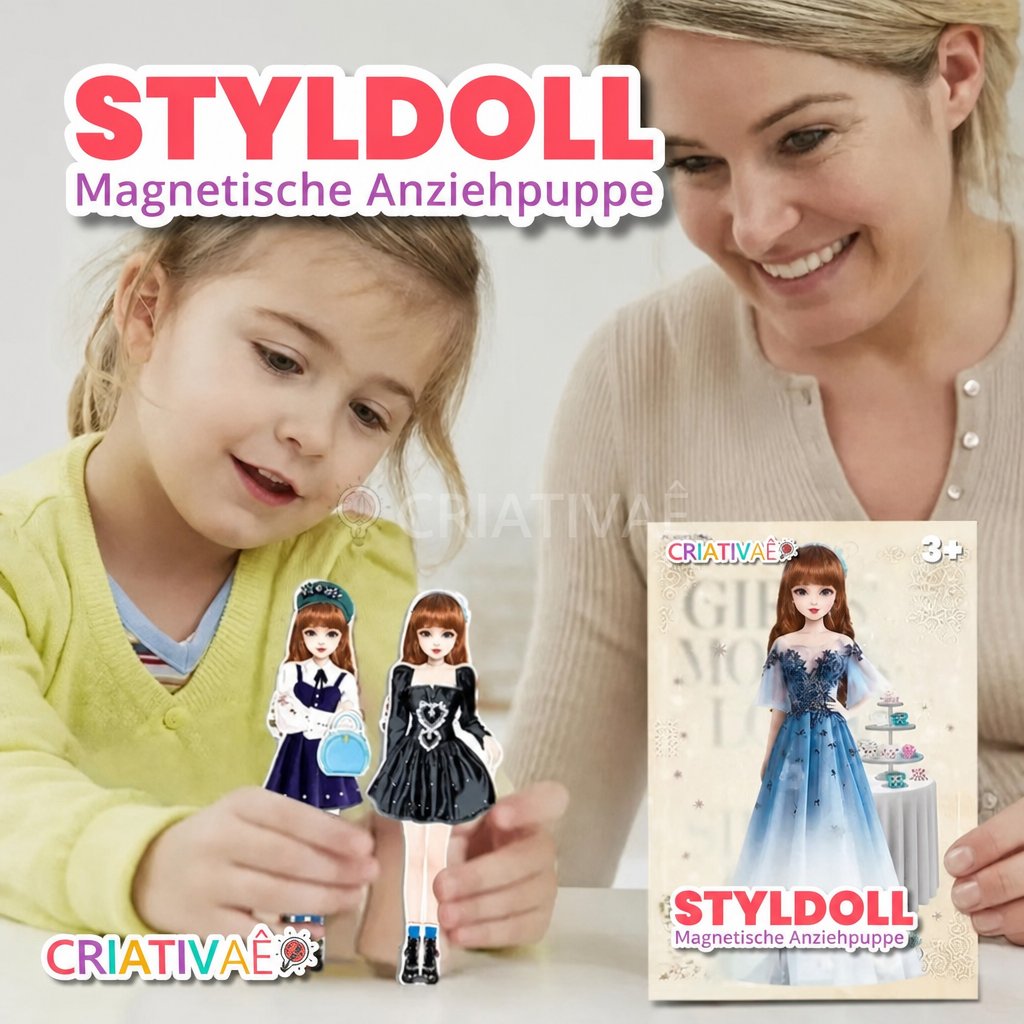 Styldoll Criativae - Magnetische Anziehpuppe mit unendlich vielen Outfits