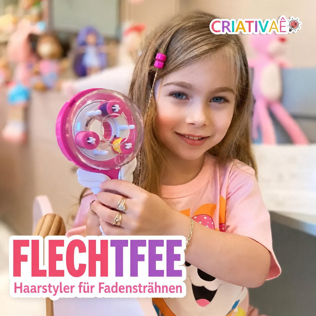 Flechtfee Criativae - Haarstyler für bunte Fadensträhnen