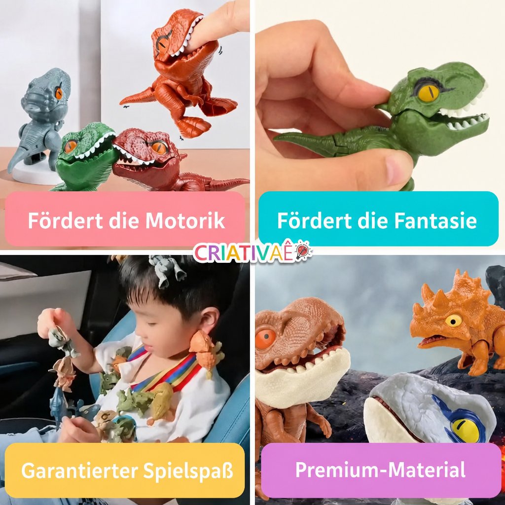 Schnappsaurier Criativae - Anti-Stress-Dinos mit Schnappmaul