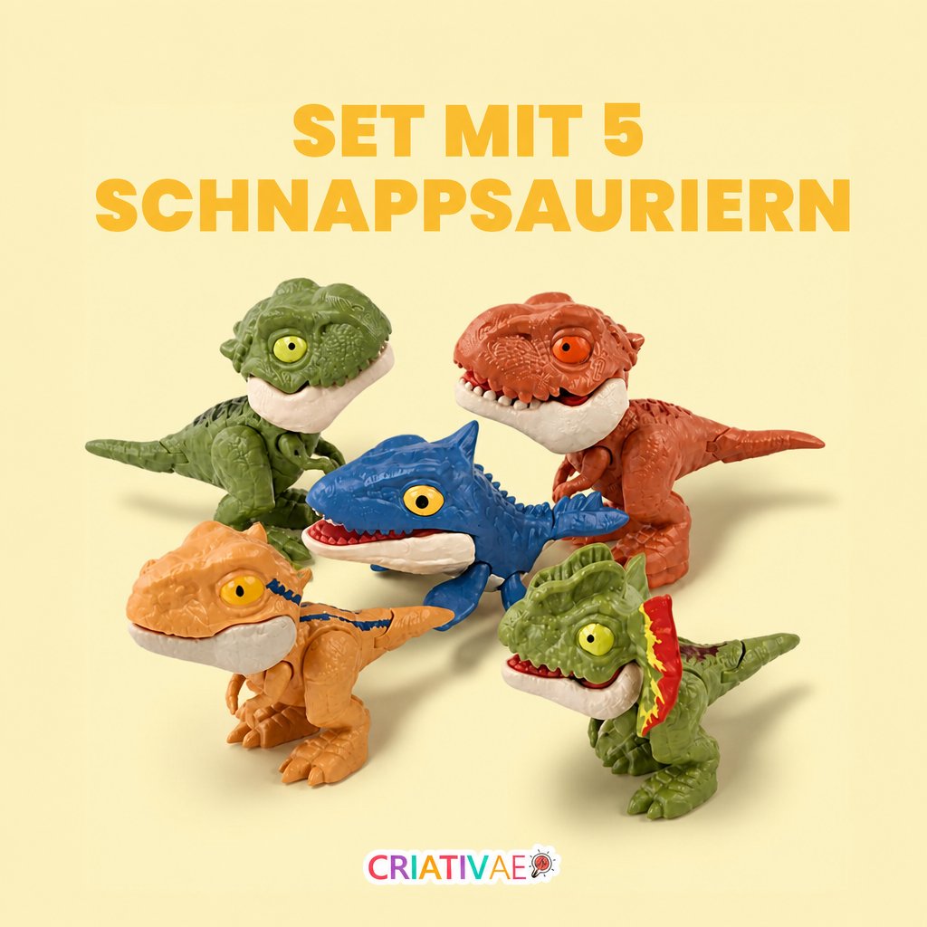 Schnappsaurier Criativae - Anti-Stress-Dinos mit Schnappmaul
