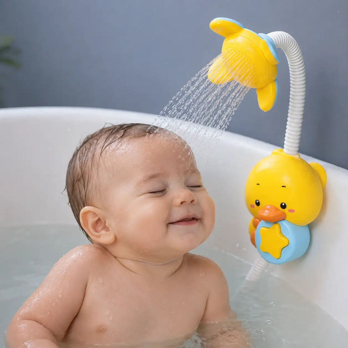 Nachher — Baby Shower Criativae - Sanfte Kinderdusche für die Badewanne