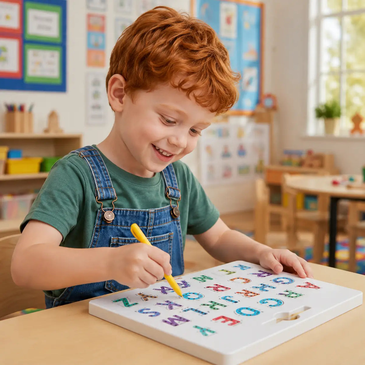 Nachher — ABC Magnettafel Criativae - Doppelseitige Magnet-Schreibtafel zum Buchstabenlernen