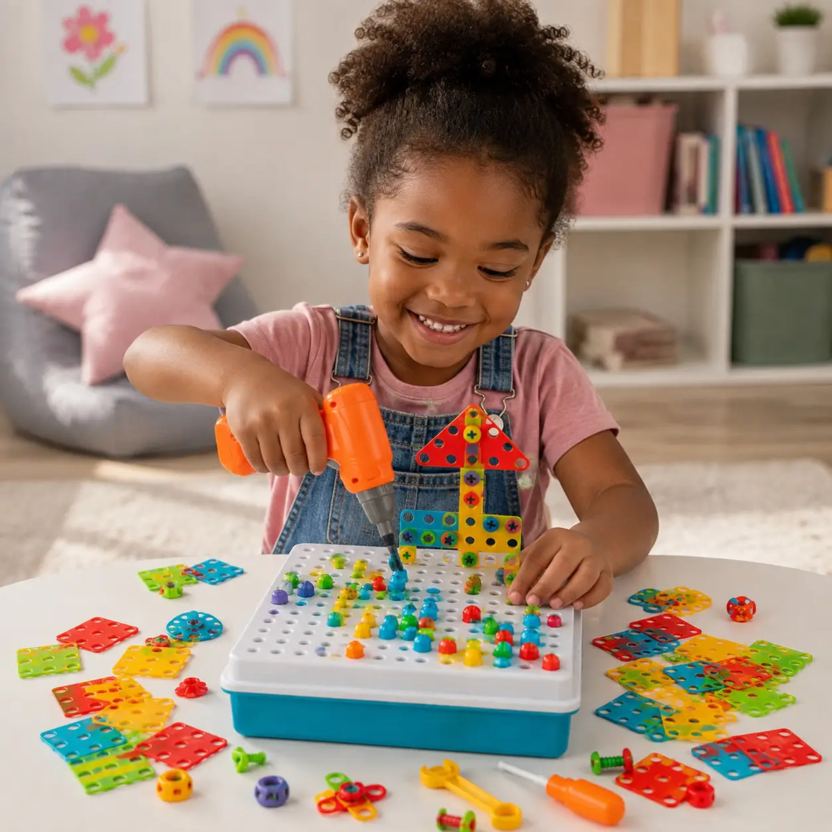 Nachher — Tecto3D Criativae - Bohrmaschinen-Bauset für Kinder