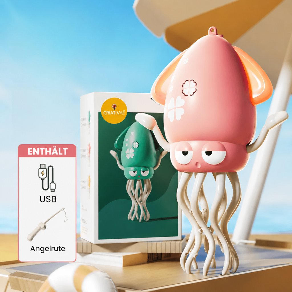 Lulita Pop Criativae - Laufender, tanzender Tintenfisch mit Lichtern