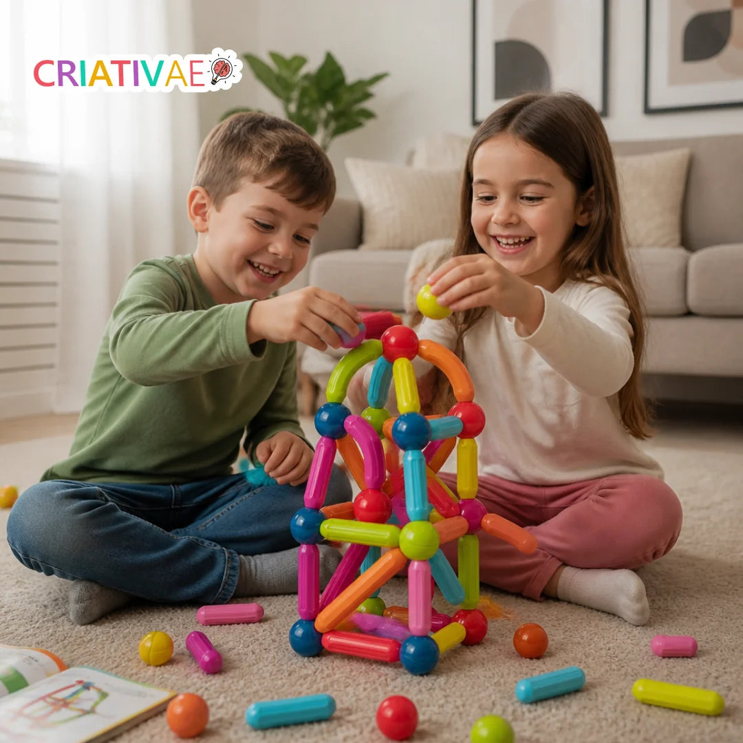 Magna Kids Criativae - Magnetstäbe und Kugeln für grenzenloses Bauen