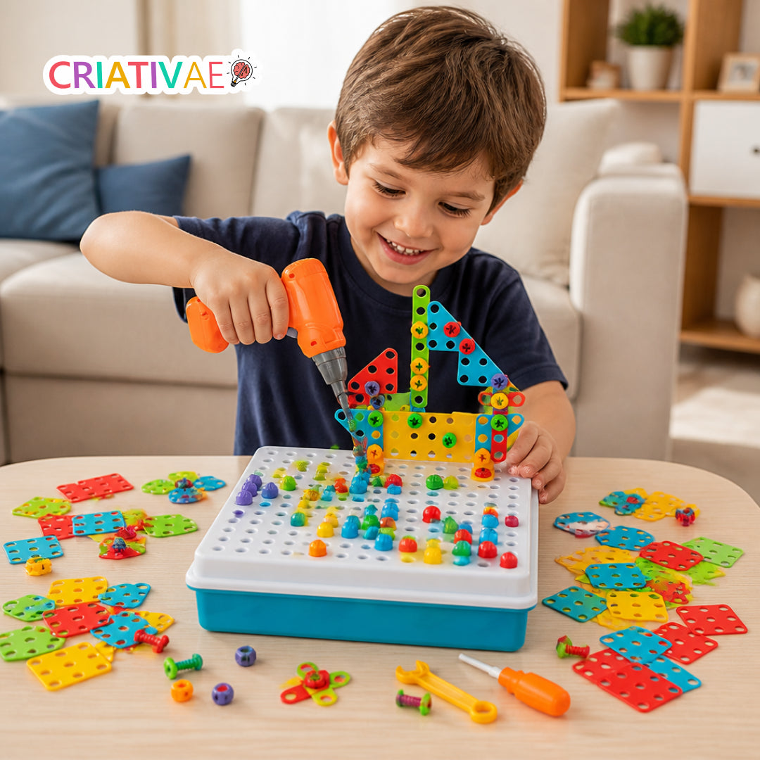Tecto3D Criativae - Bohrmaschinen-Bauset für Kinder