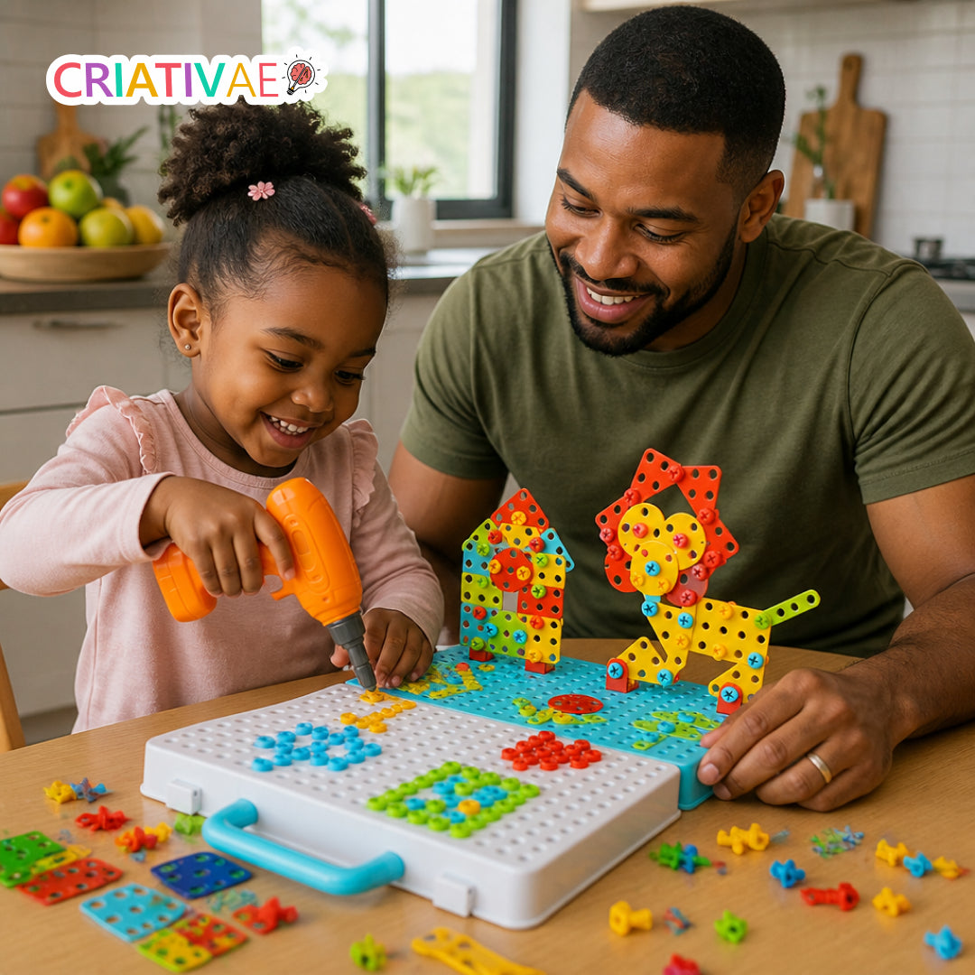 Tecto3D Criativae - Bohrmaschinen-Bauset für Kinder