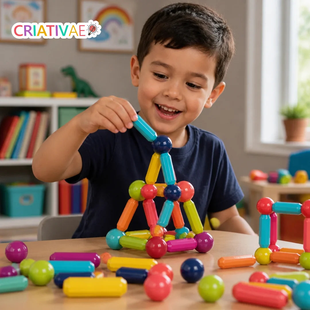 Magna Kids Criativae - Magnetstäbe und Kugeln für grenzenloses Bauen