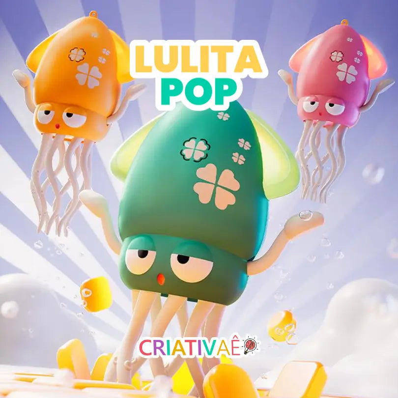 Lulita Pop Criativae - Laufender, tanzender Tintenfisch mit Lichtern
