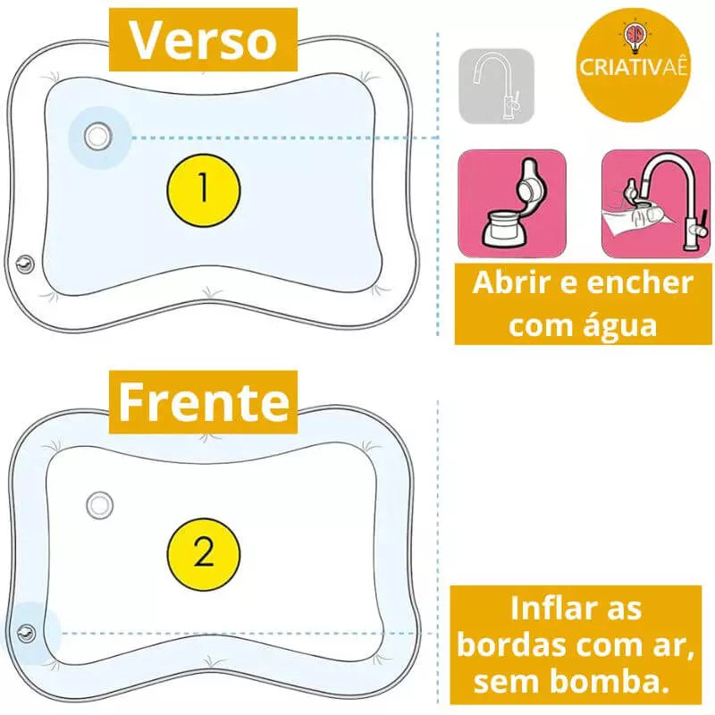 Wasserspielmatte Criativae - Interaktive Sensorik-Matte für Babys