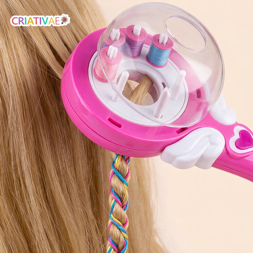 Flechtfee Criativae - Haarstyler für bunte Fadensträhnen