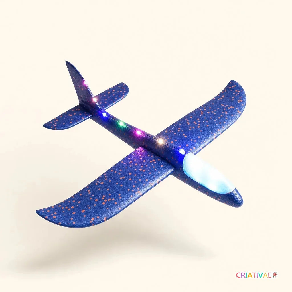 FlexFly Criativae - Unzerbrechlicher Gleitflieger mit LED-Licht