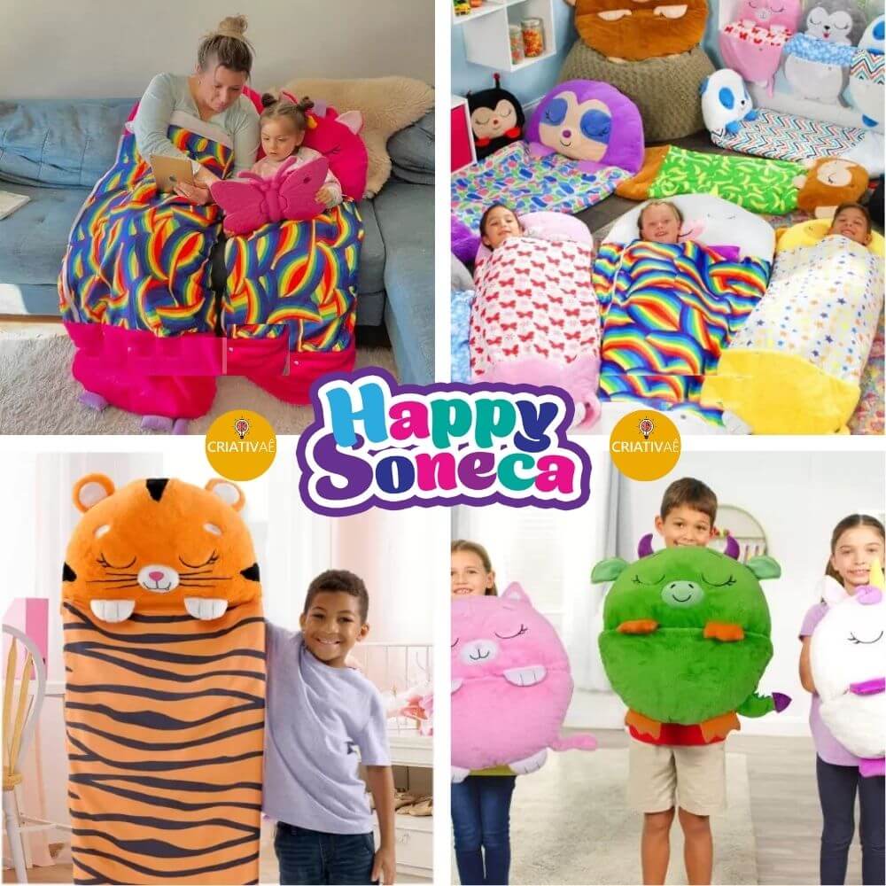 Kuschelsack Criativae - 3-in-1 Kinderschlafsack mit Kuscheltier