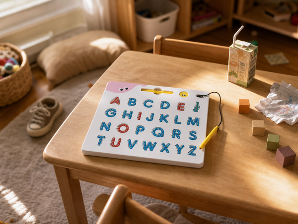 ABC Magnettafel Criativae - Doppelseitige Magnet-Schreibtafel zum Buchstabenlernen