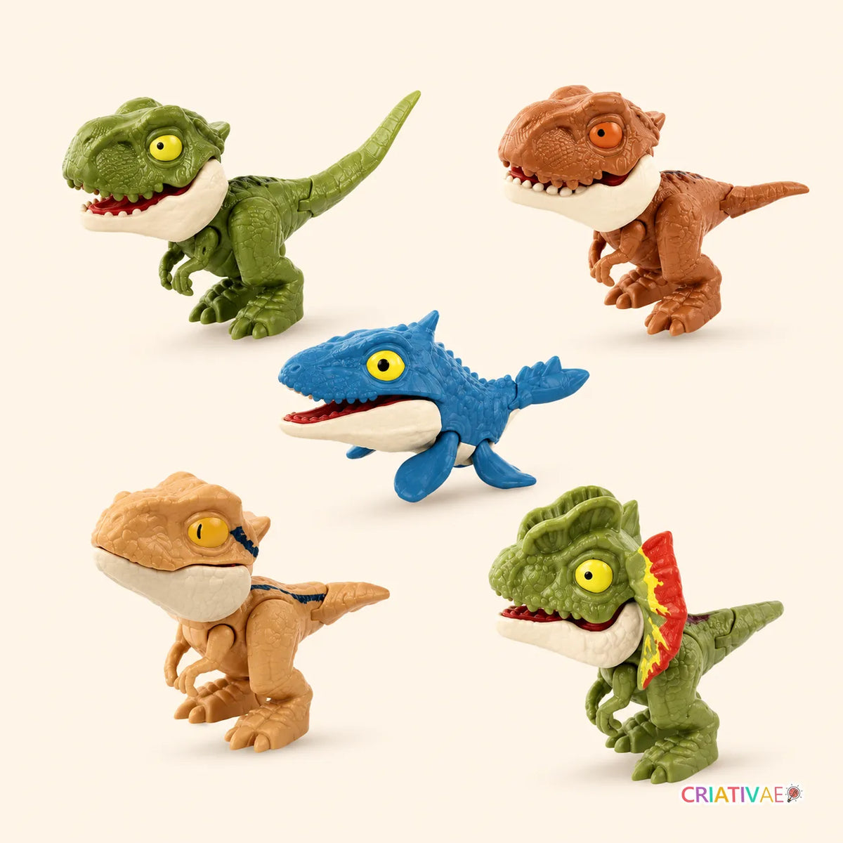 Schnappsaurier Criativae - Anti-Stress-Dinos mit Schnappmaul