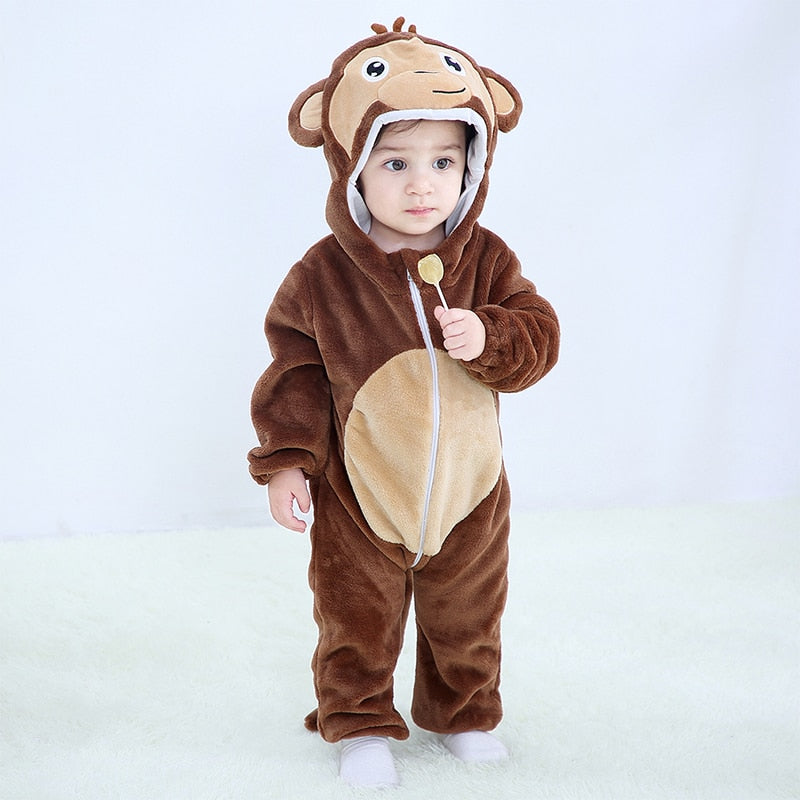 Kuschelfreunde Criativae - Kuscheliger Tier-Overall aus Plüsch-Flanell