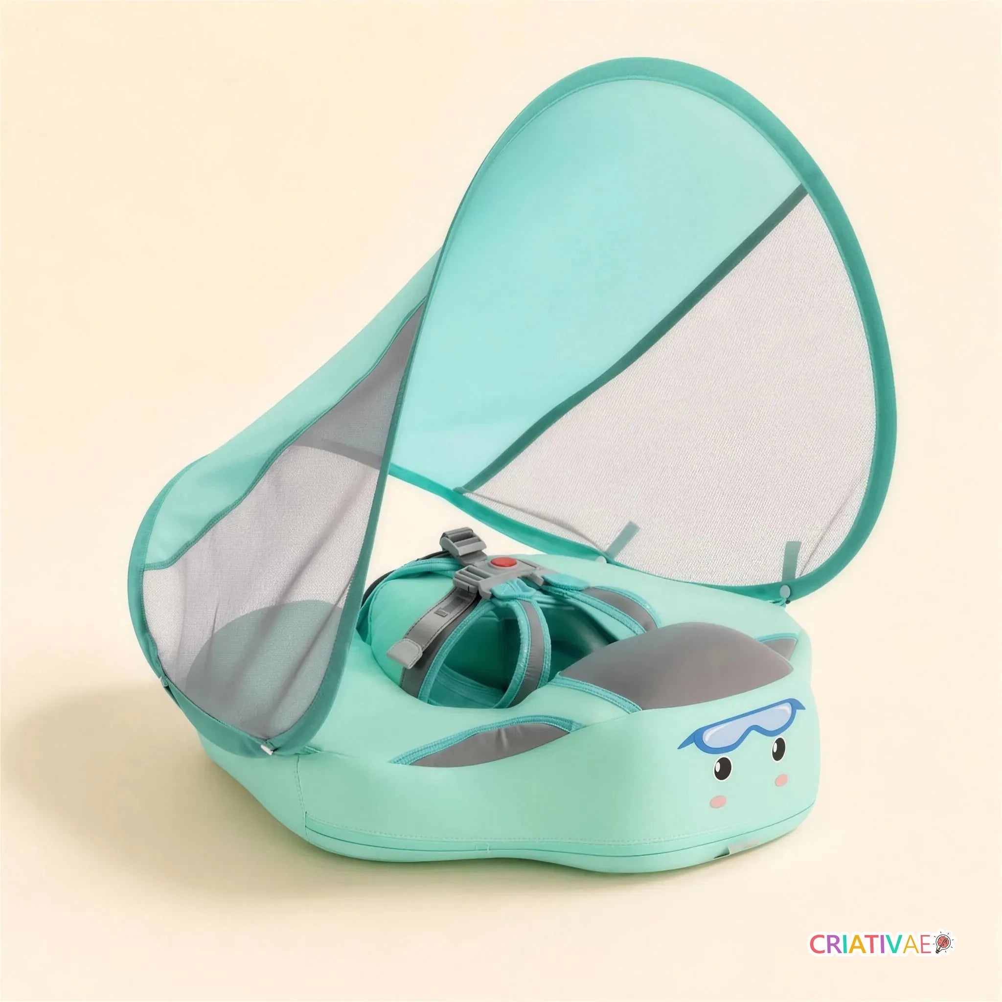 SunFloat Criativae - Babyschwimmring mit Sonnendach