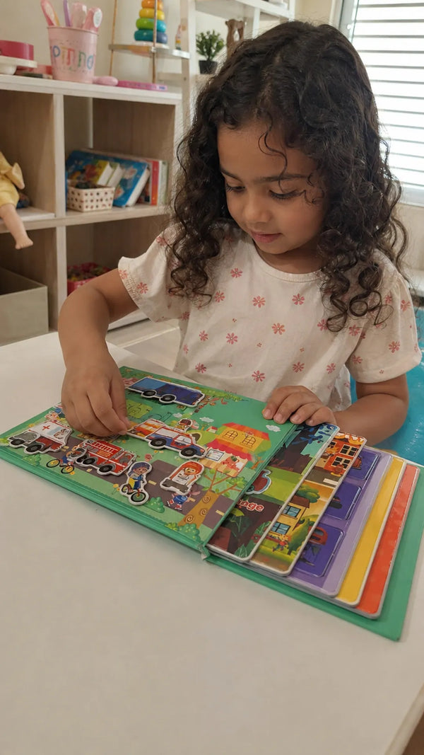QuietBook Montessori Klettbuch – Kundenfoto 1 (Illustration)