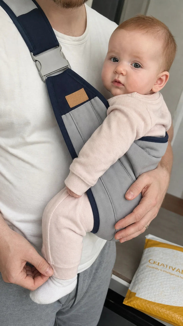 Kängu Sling Criativae - Verstellbarer Baby-Sling für freie Hände und ein ruhiges Baby