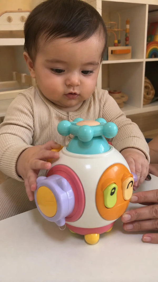 CuboBaby Criativae - Montessori-Aktivitätswürfel mit sechs Entdeckungen