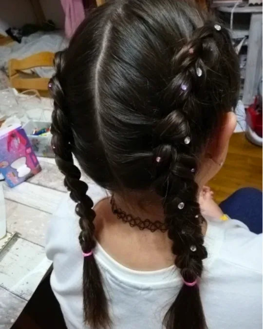 Hair Glam Criativae - Tragbarer Haarstyler mit Strasssteinen