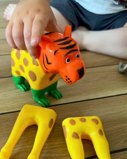 MagnetoZoo Criativae - Magnetisches 3D-Puzzle zum Erfinden immer neuer Tiere