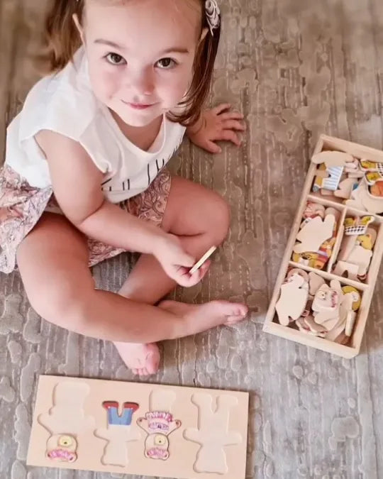 Tiermix Criativae - Holzpuzzle mit 72 Teilen zum Kombinieren