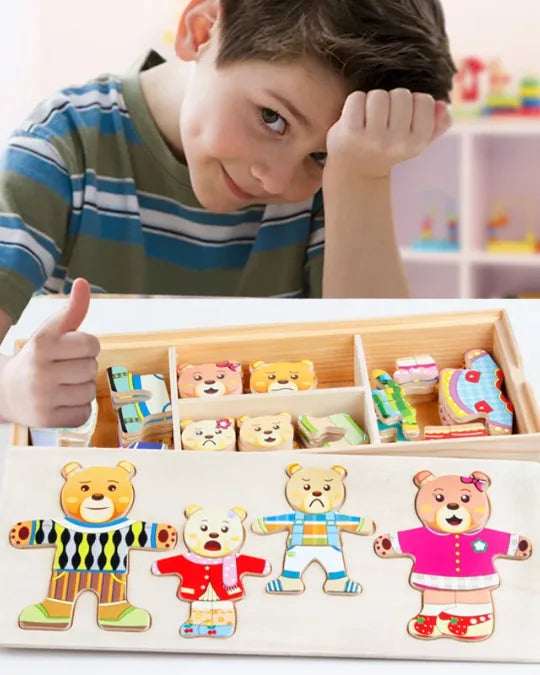 Tiermix Criativae - Holzpuzzle mit 72 Teilen zum Kombinieren