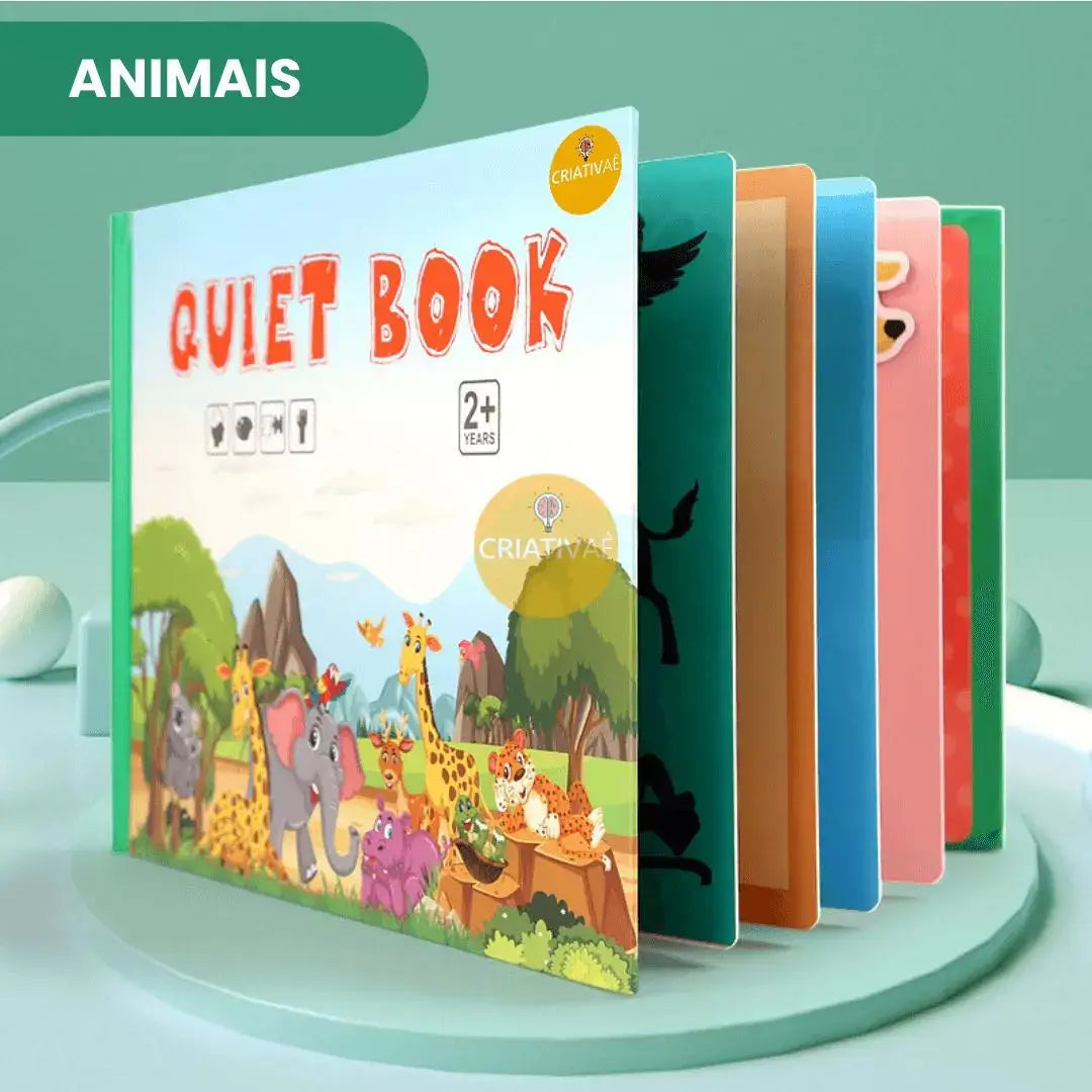QuietBook Criativae - Interaktives Montessori-Buch mit Klett-Aktivitäten