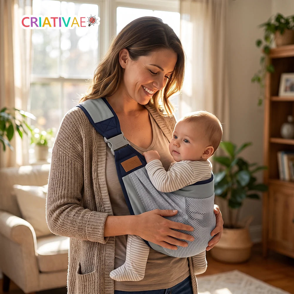 Kängu Sling Criativae - Verstellbarer Baby-Sling für freie Hände und ein ruhiges Baby