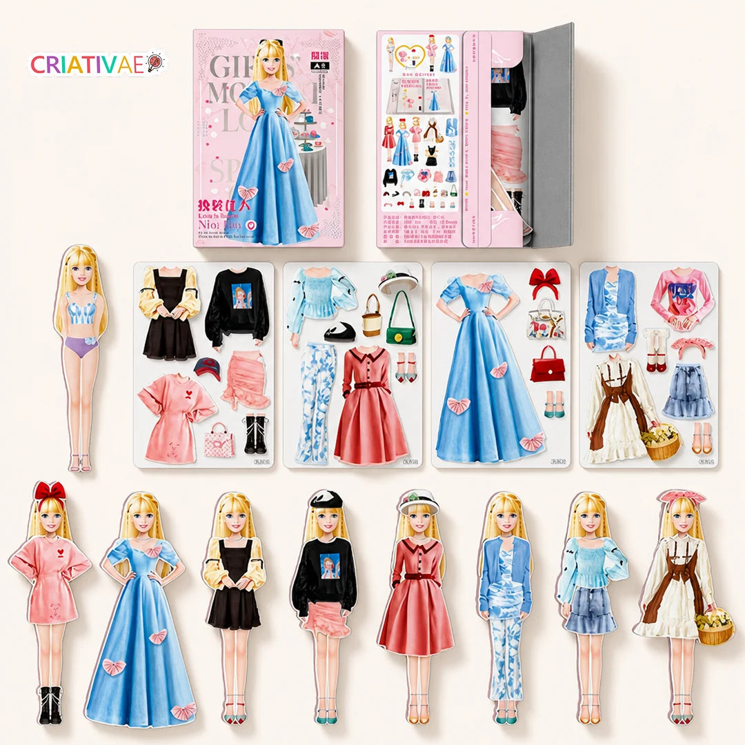Styldoll Criativae - Magnetische Anziehpuppe mit unendlich vielen Outfits