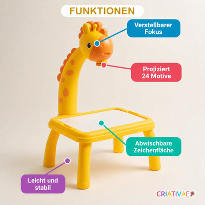Table Kids Criativae - Kinder-Zeichenprojektor-Tisch
