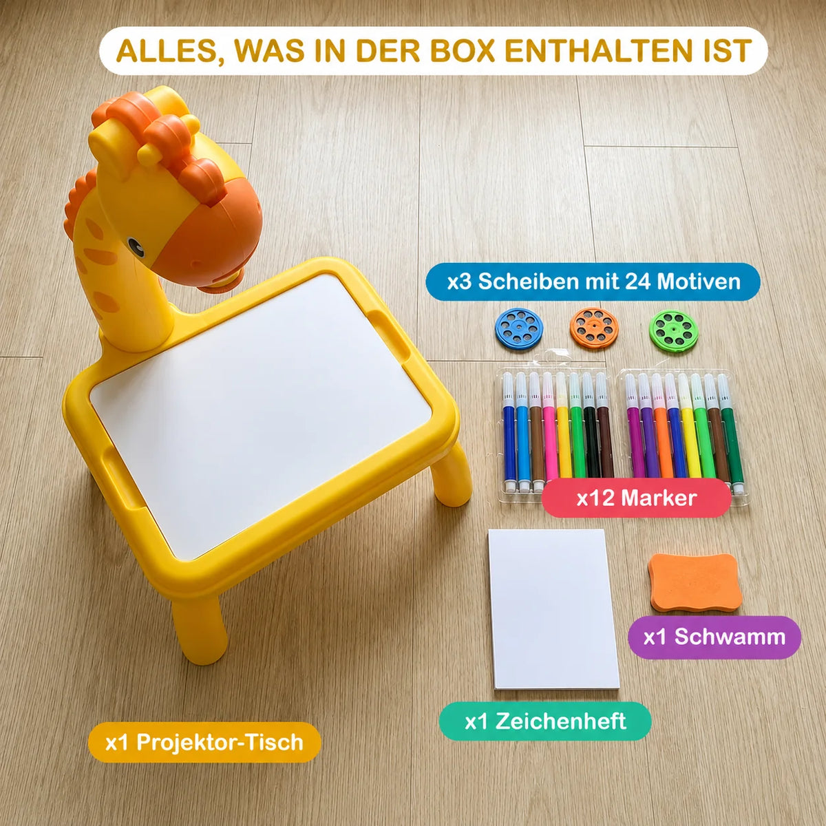 Table Kids Criativae - Kinder-Zeichenprojektor-Tisch
