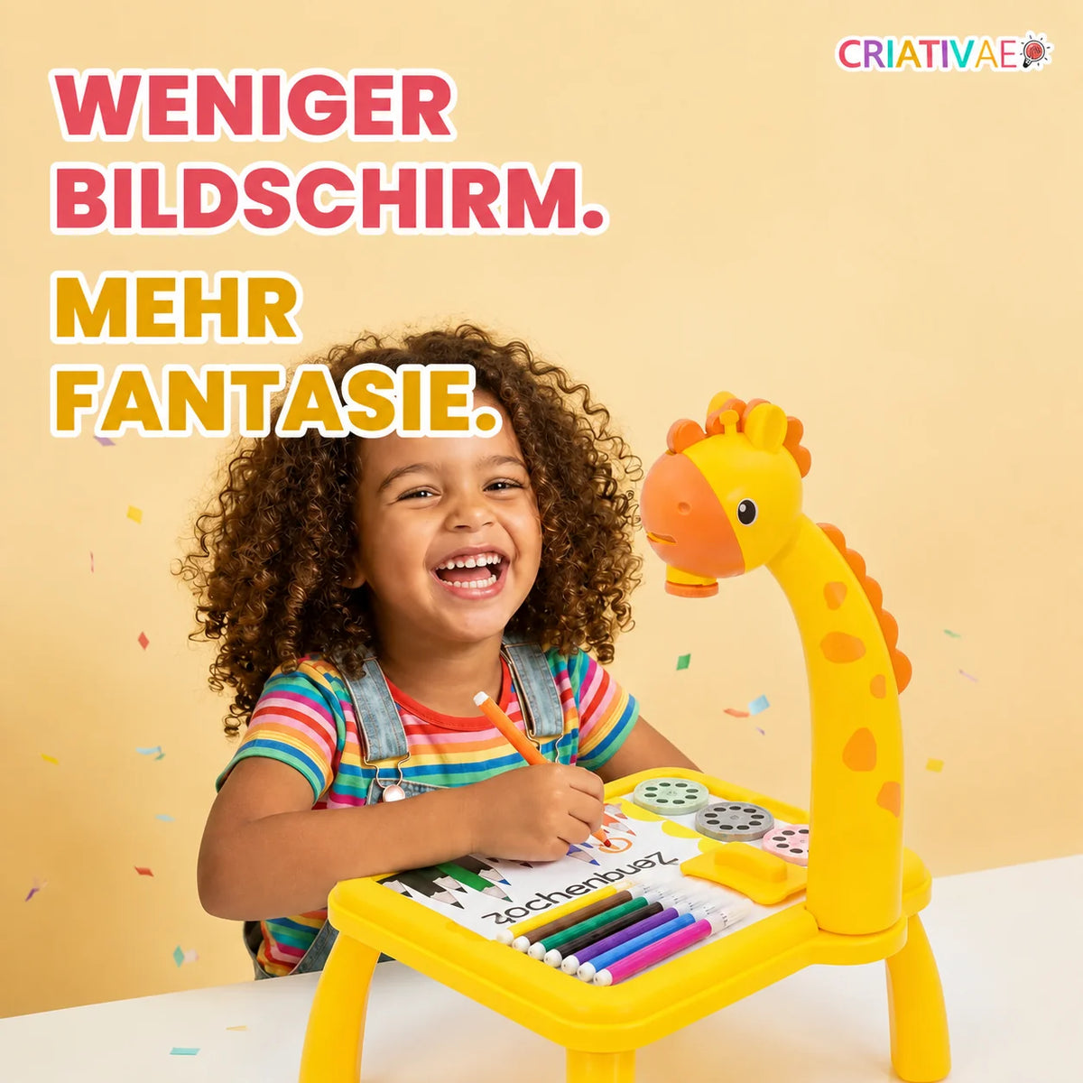 Table Kids Criativae - Kinder-Zeichenprojektor-Tisch