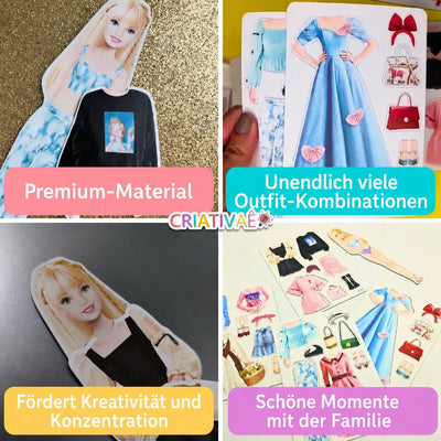 Styldoll Criativae - Magnetische Anziehpuppe mit unendlich vielen Outfits