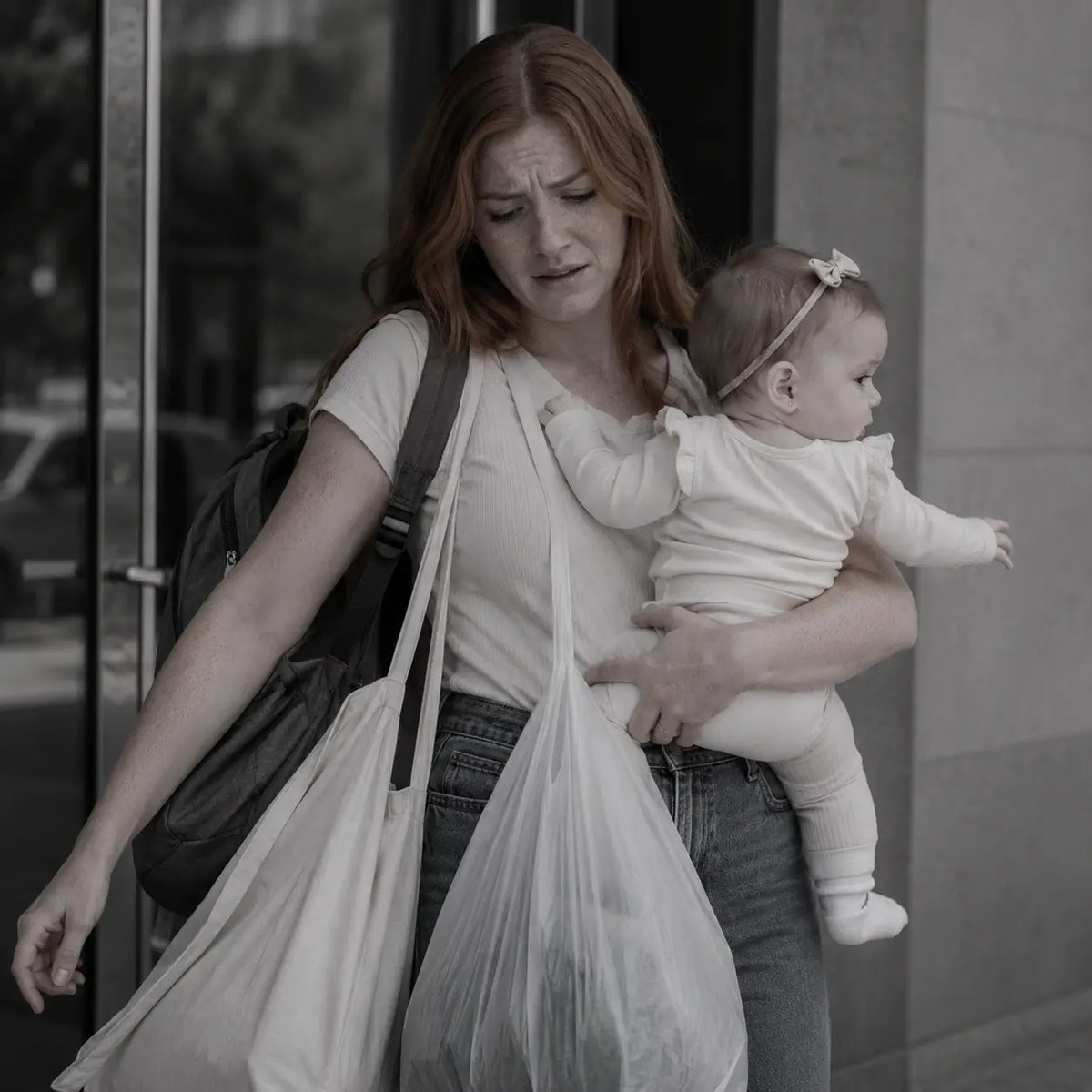 Vorher — Kängu Sling Criativae - Verstellbarer Baby-Sling für freie Hände und ein ruhiges Baby