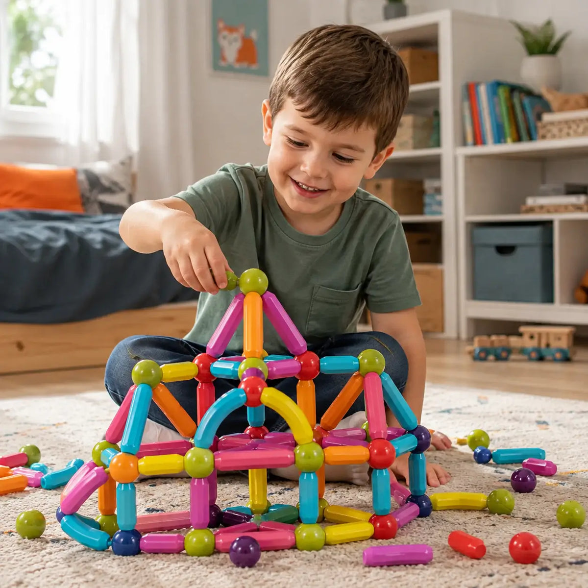 Nachher — Magna Kids Criativae - Magnetstäbe und Kugeln für grenzenloses Bauen