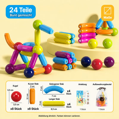 Magna Kids Criativae - Magnetstäbe und Kugeln für grenzenloses Bauen