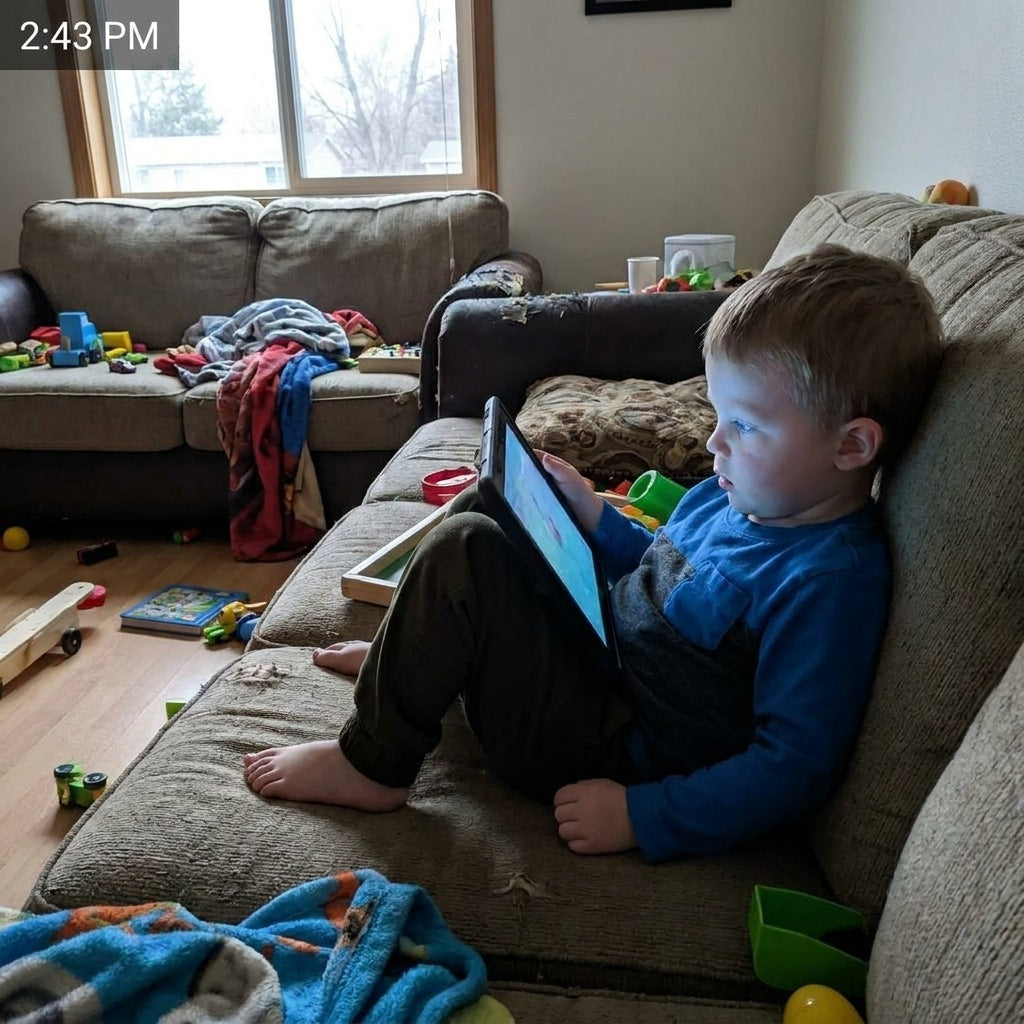 Vorher — Busy Kids Criativae - Montessori-Sensorikbrett mit Lichtern