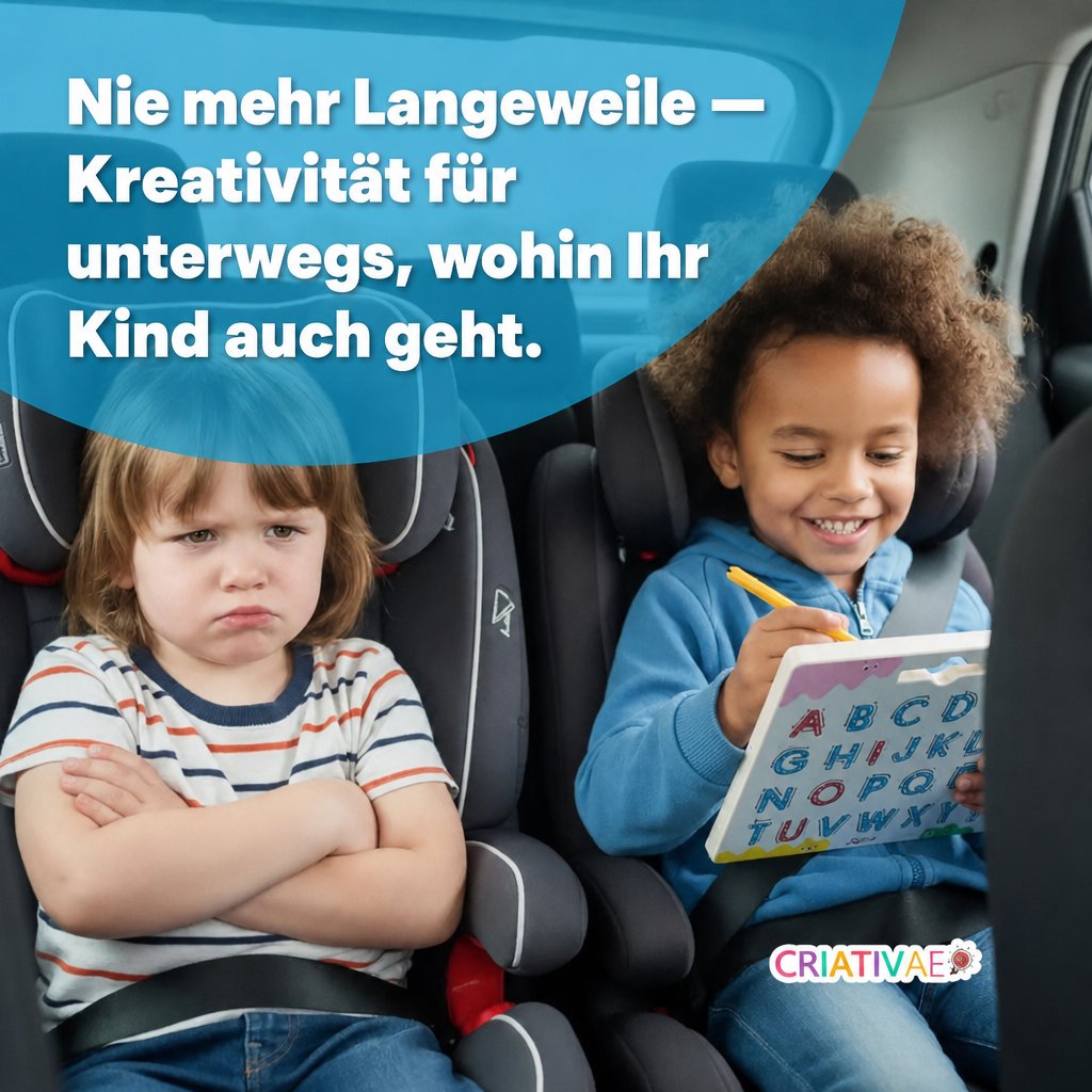 ABC Magnettafel Criativae - Doppelseitige Magnet-Schreibtafel zum Buchstabenlernen