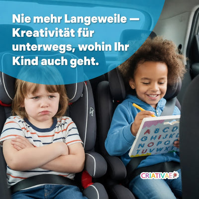 ABC Magnettafel Criativae - Doppelseitige Magnet-Schreibtafel zum Buchstabenlernen