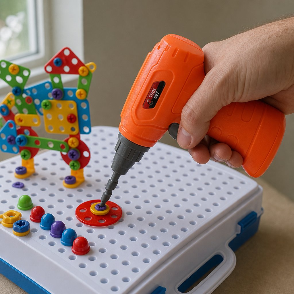 Tecto3D Criativae — Bohrmaschinen-Bauset für Kinder