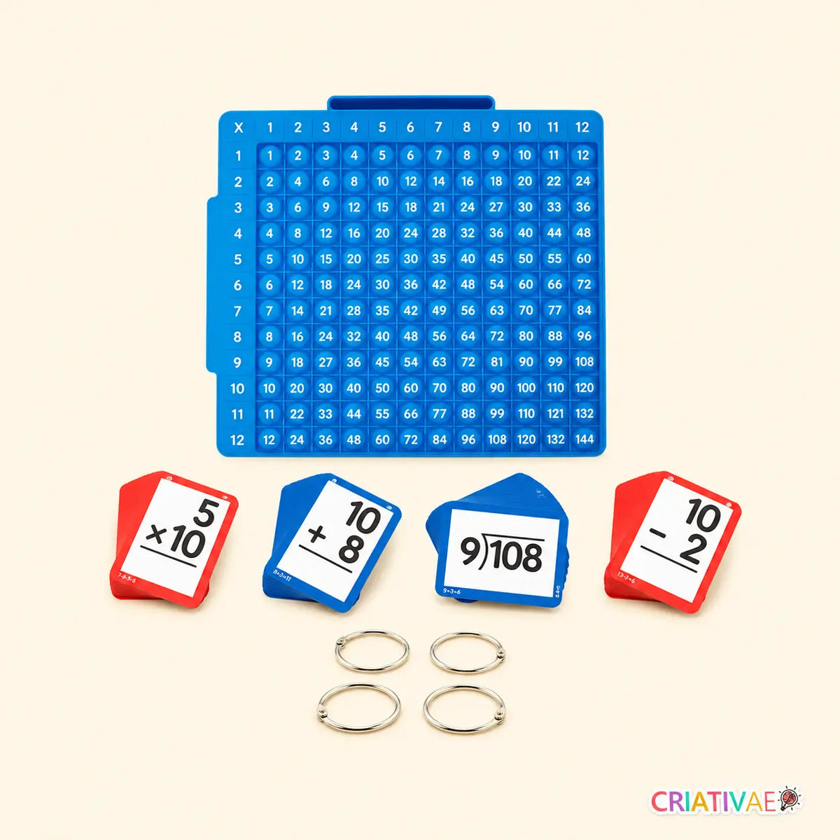 Pop-it-Mathe-Set Criativae - Brüche und Rechenarten zum Anfassen