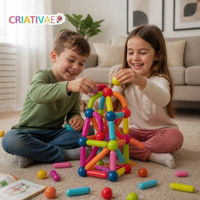 Magna Kids Criativae - Magnetstäbe und Kugeln für grenzenloses Bauen
