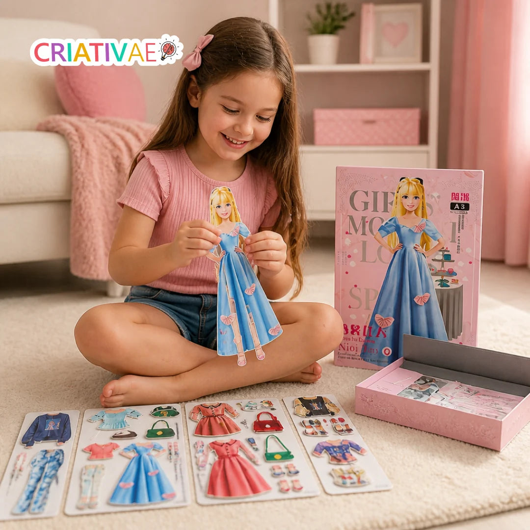 Styldoll Criativae - Magnetische Anziehpuppe mit unendlich vielen Outfits