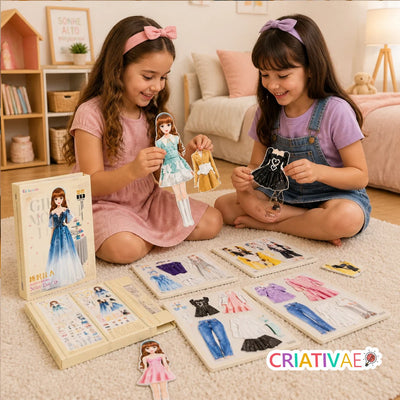 Styldoll Criativae - Magnetische Anziehpuppe mit unendlich vielen Outfits